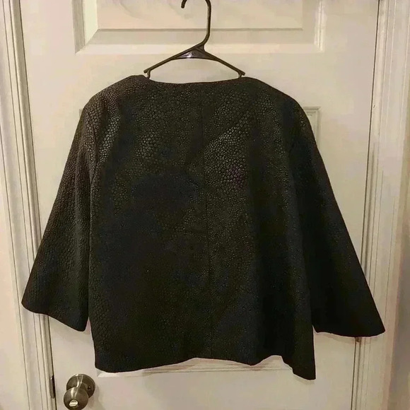 Nicolas Villalba Black Snakeskin Blazer Size L #Q386 - Picture 3 of 5